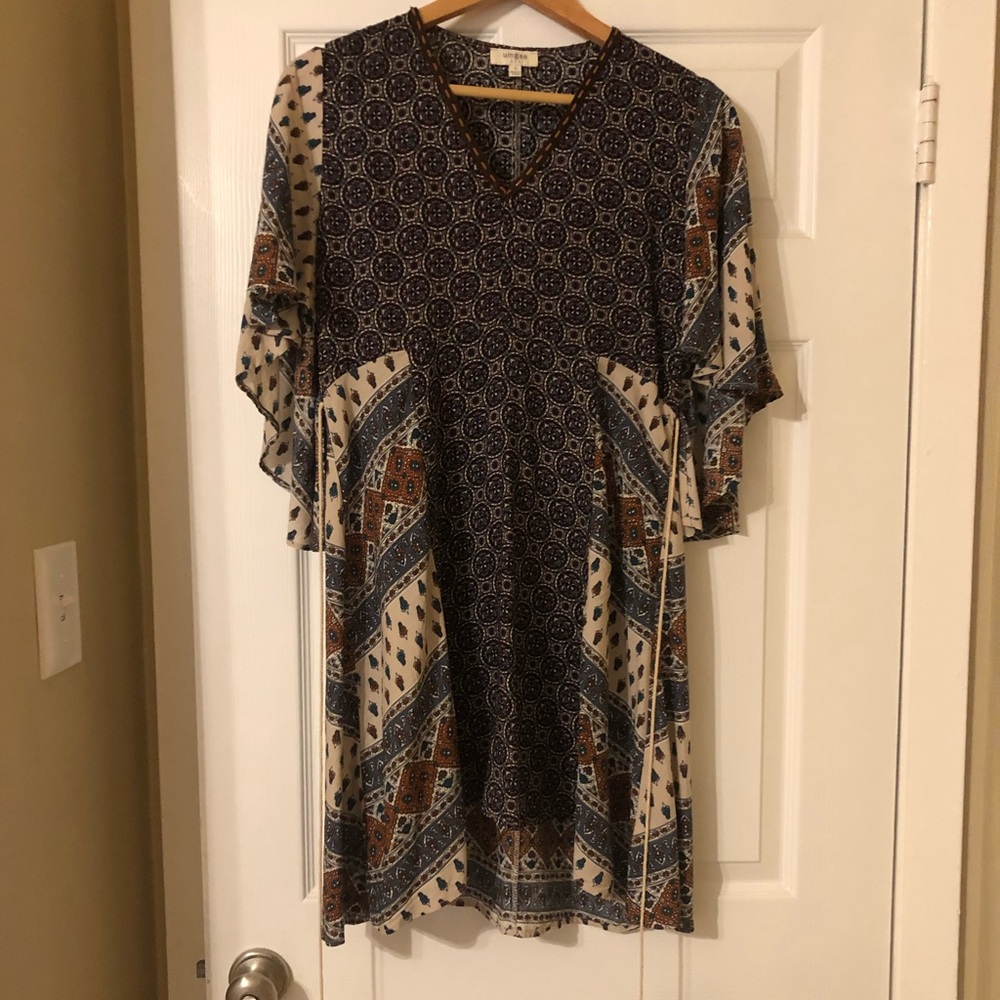 Umgee Small Multi-Print Dress